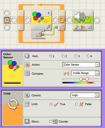 Ejemplos del Icono Ciclo de LEGO Mindstorm NXT